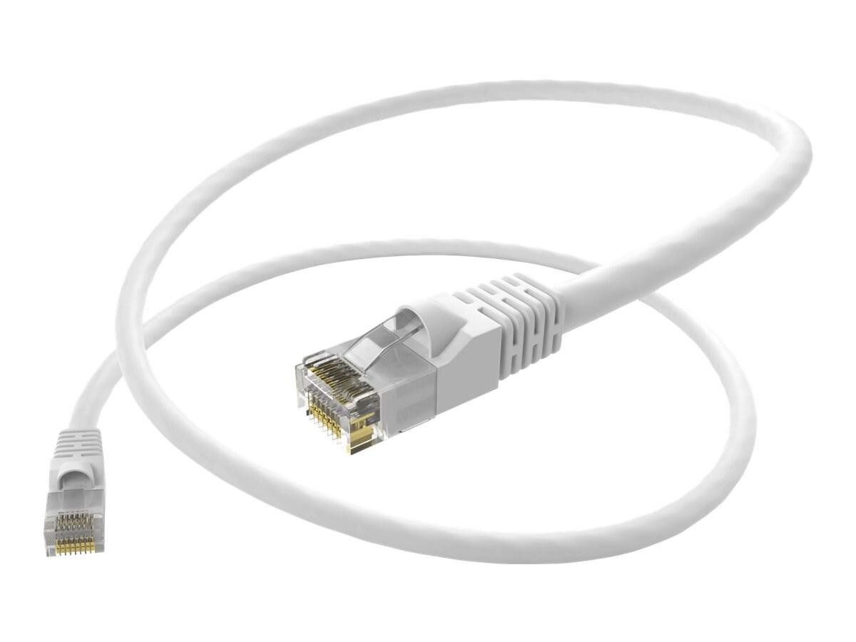 Unc Group Unc Cat6 Snagless Patch Cable, White, 75FT