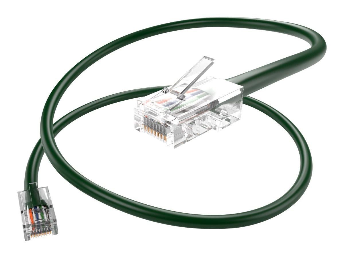 Unc Group Unc Cat6 Bootless Patch Cable, Green, 10FT