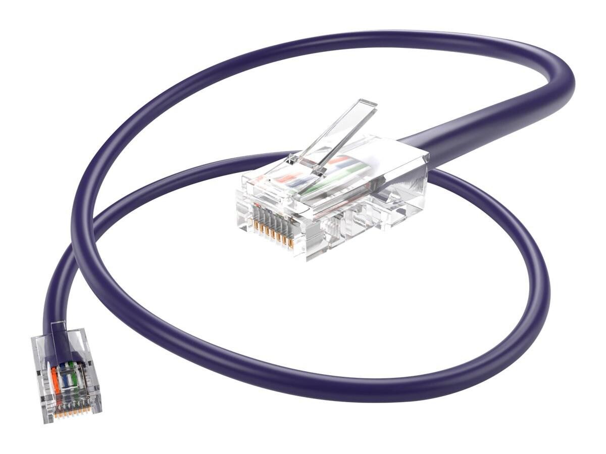 Unc Group Unc Cat6 Bootless Patch Cable, Purple, 20FT