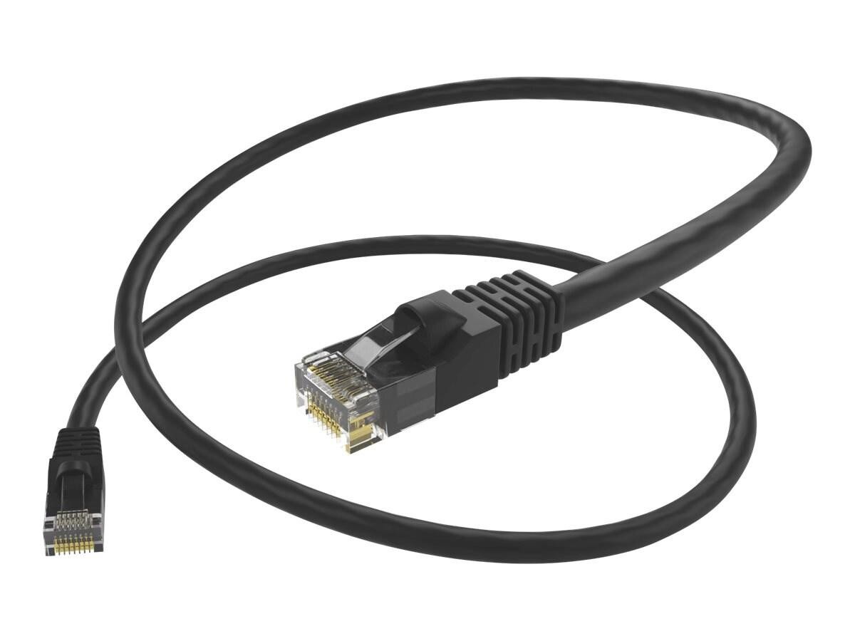 Unc Group Unc Cat6 Snagless Patch Cable, Black, 25FT