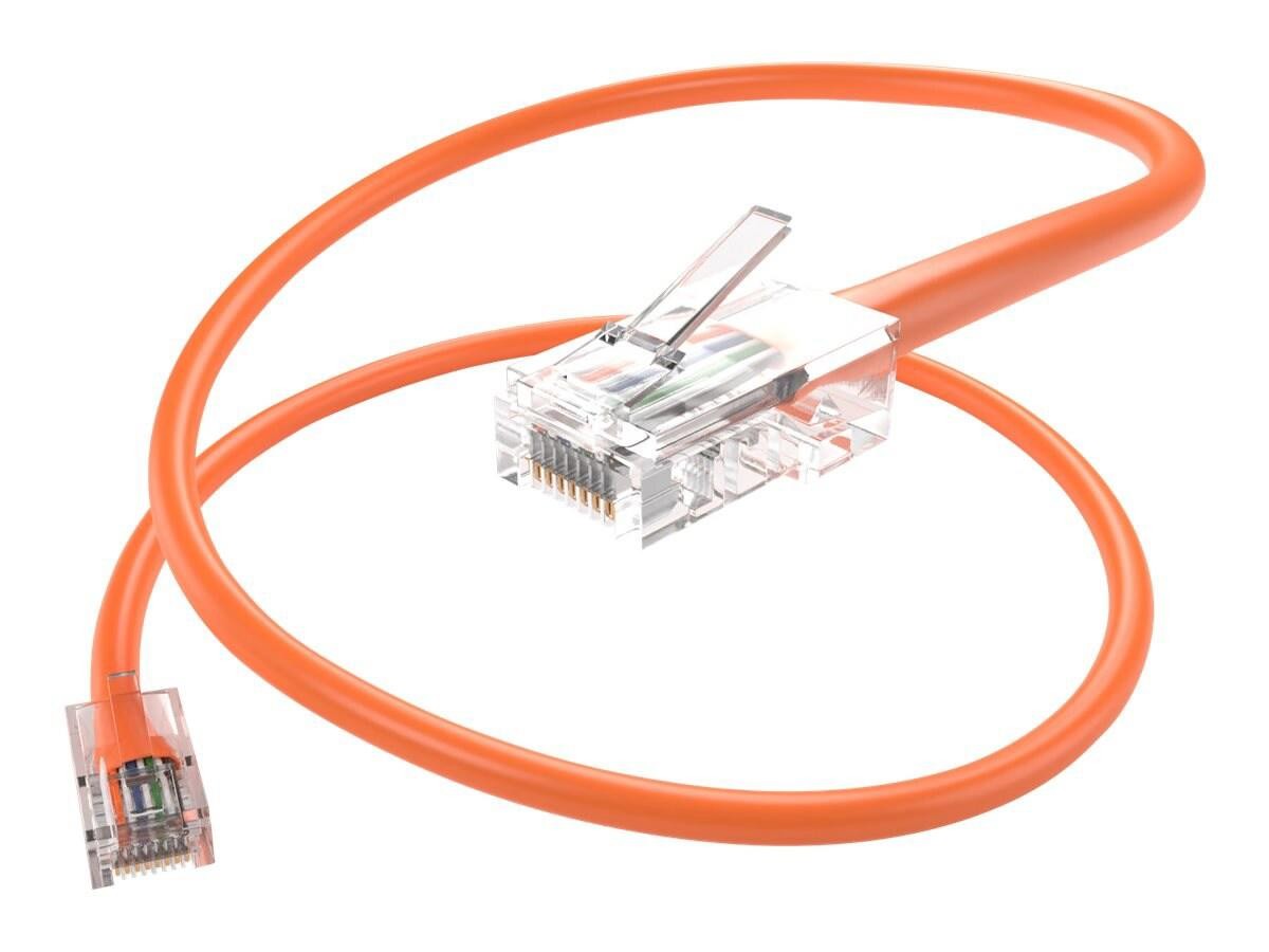 Unc Group Unc Cat6 Bootless Patch Cable, Orange, 50FT