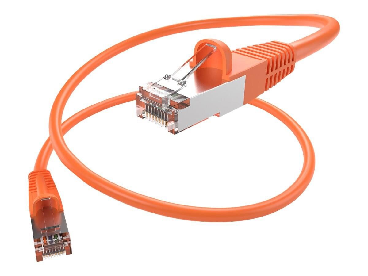 Unc Group Unc Cat6 Shielded S/FTP Snagless Patch Cable, Orange, 25FT