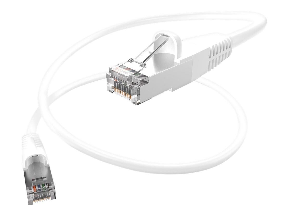 Unc Group Unc Cat6 Shielded S/FTP Snagless Patch Cable, White, 50FT