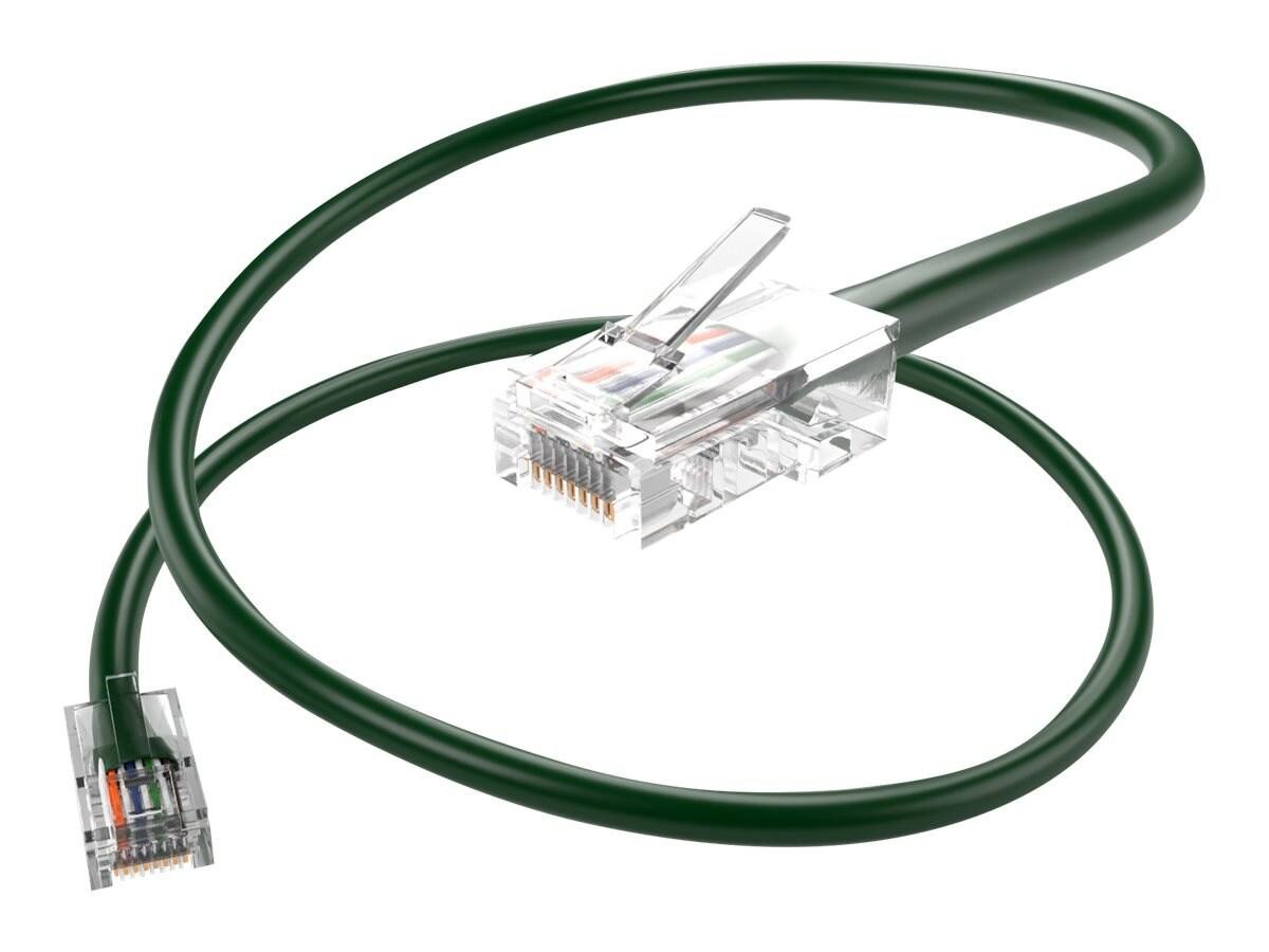 Unc Group Unc Cat6 Bootless Patch Cable, Green, 75FT