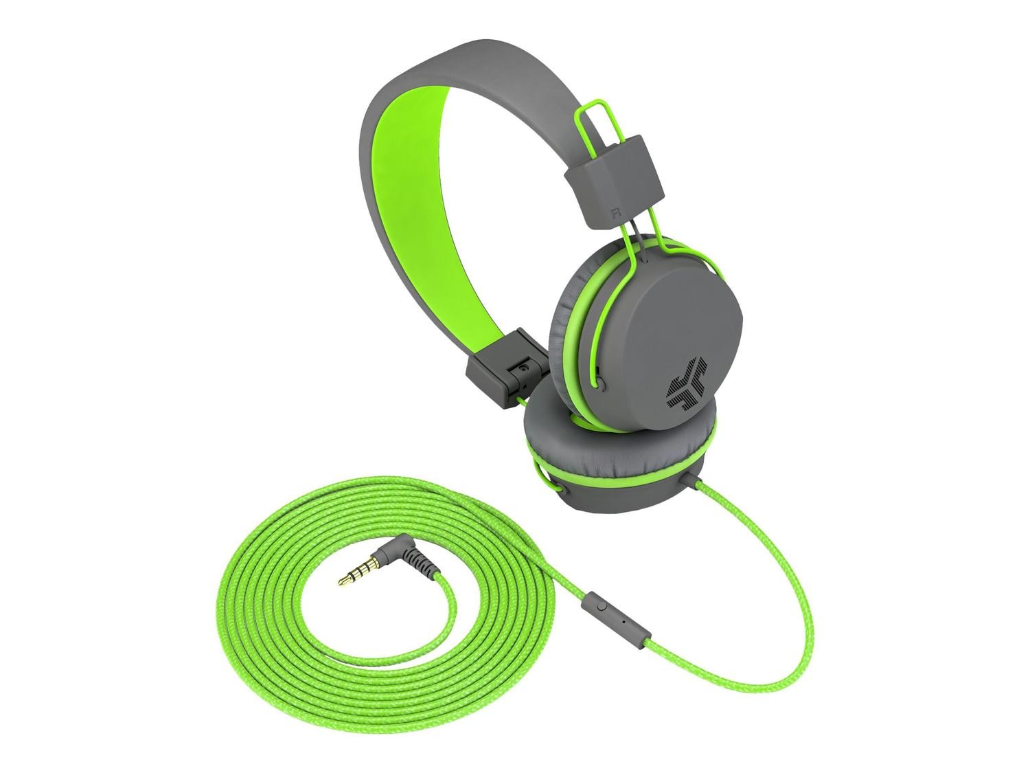 Jlab Audio JLab Neon Wired Headphones Offer Adjustable Padded Headband, Cloud Foam Cushions, And 3.5MM Plug.