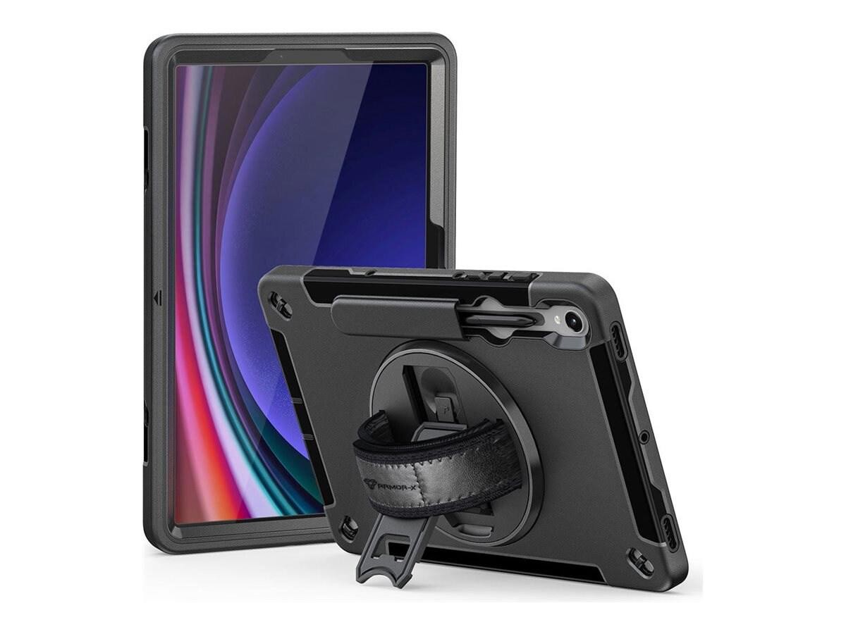 Armor-X Rainproof Military Grade Rugged Case W/ Hand Strap And Kick-Stand For Galaxy Tab S9 SM-X710/X716