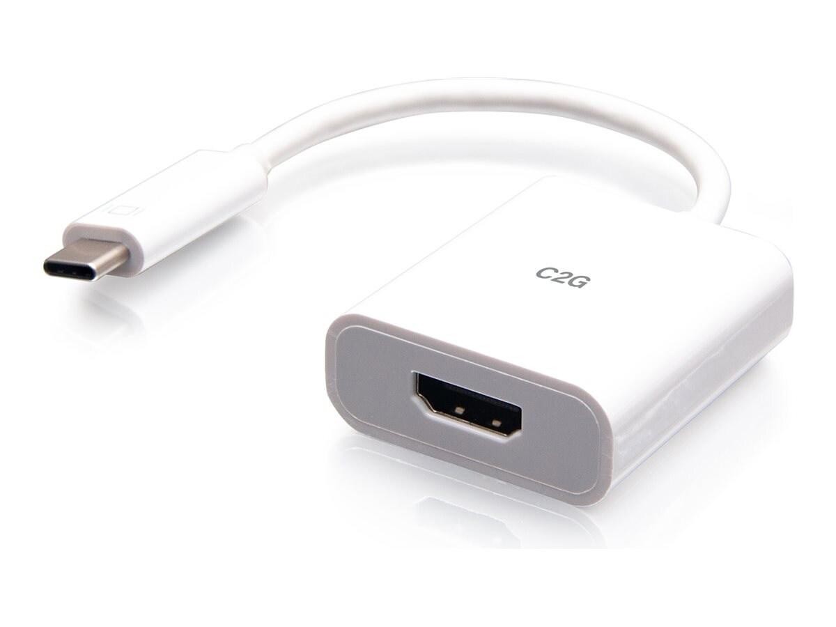 Cables To Go C2G 4K 60Hz Usb-C To Hdmi Audio/Video Adapter Converter - White