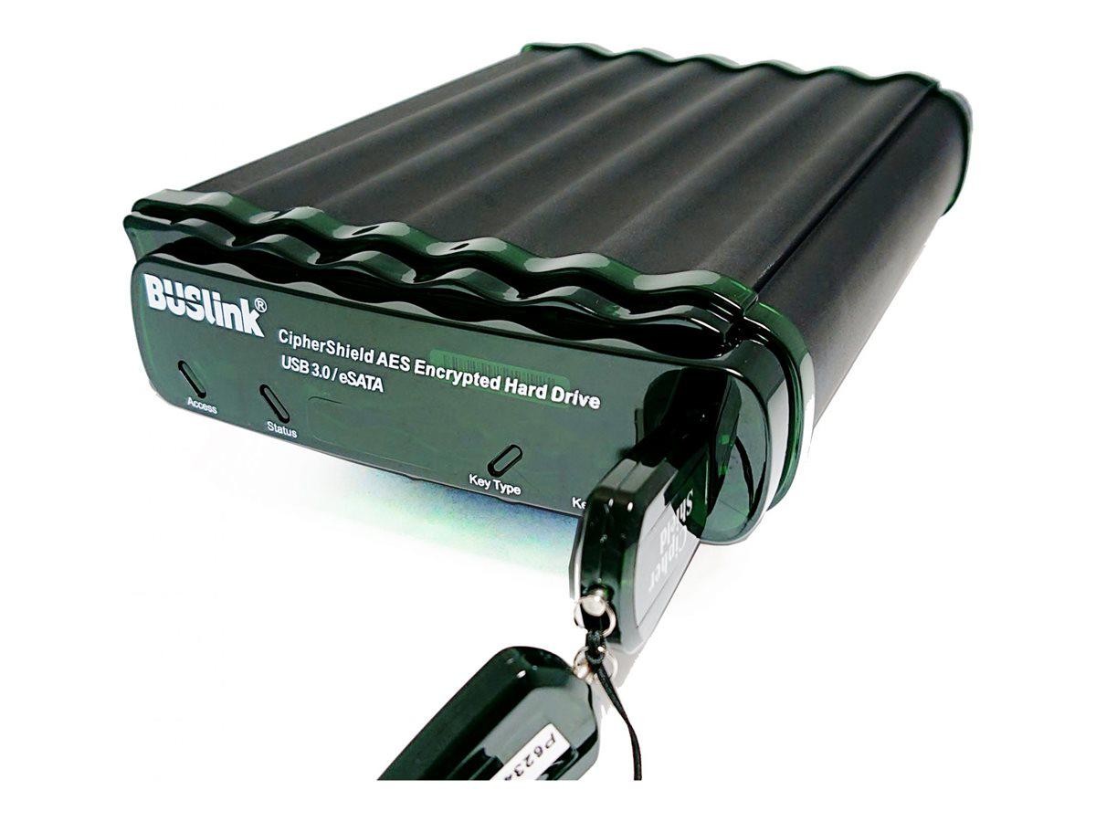 Buslink Media 24TB Mode 1 Key Usb 3.2 Gen 1/eSATA CipherShield Fips 140-2 Hipaa 256-Bit Aes External Hard Drive