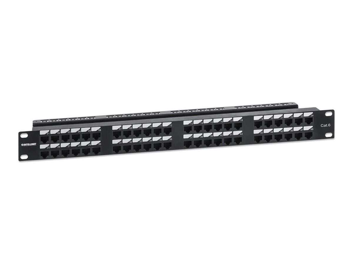 Intellinet Cat6 48-Port Patch Panel, 1U