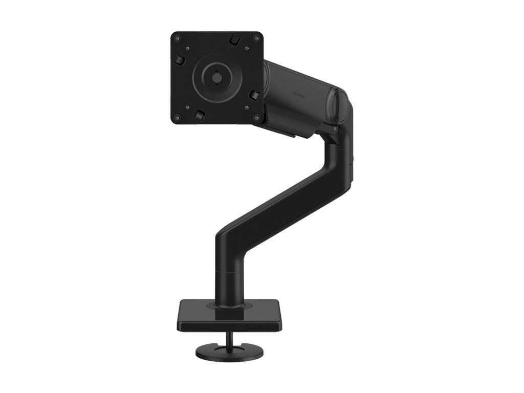 Humanscale M10 Monitor Arm, Bolt-Through Mount, Black, Angled/Dynamic Link