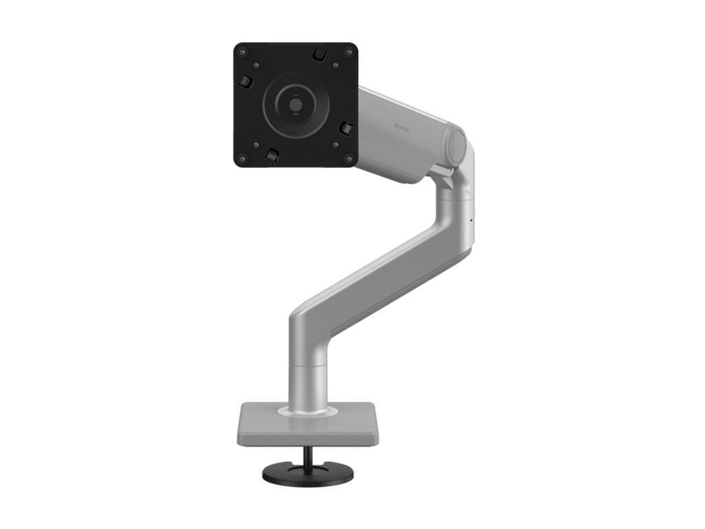 Humanscale M8.1 Arm, Bolt-Through Mount, Angled Link/Dynamic Link, Standard Monitor Tilt, Silver