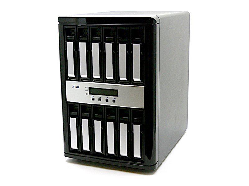 Areca Technology 12-Bay Arc-8050T3u-12E Thunderbolt 3 / Usb 3.2 Gen 2 To 12Gb/s Sas Raid Storage W/ Arm A15 & 8GB