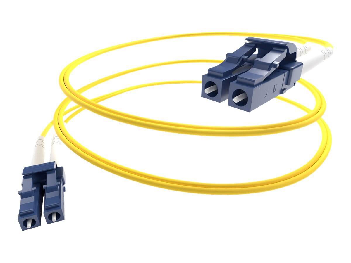 Unc Group Unc LC-LC 9/125 Duplex Fiber Optic Cable, 0.5M
