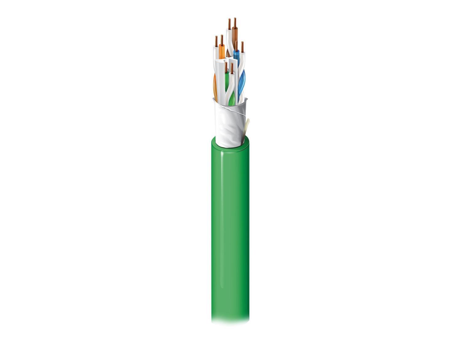 Belden 4-Pair Cat6a 23Awg Plenum Indoor Cable, Yellow, 1000FT