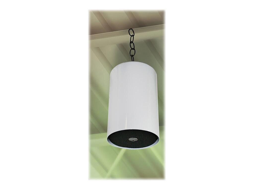 Valcom Vip-415 Programmable Ip Pendant Speaker - White W/ White Grille