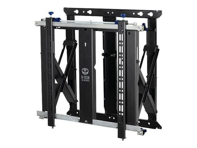B-Tech Ultra-Slim Pop-Out Video Wall Mount For 42"-70" Displays - Black