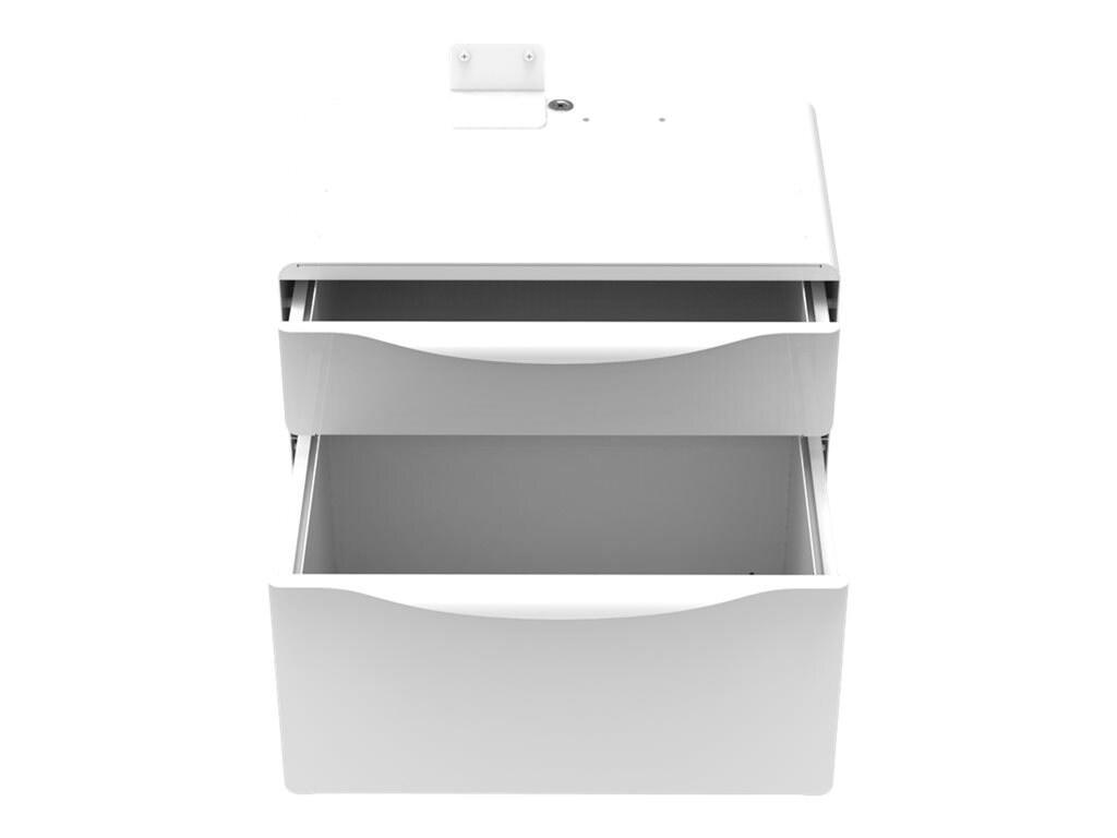 Jaco ClearView Cabinet, Dual With One 3 Inch And One 7 Inch Drawer, Side Open, Non-Locking Drawers