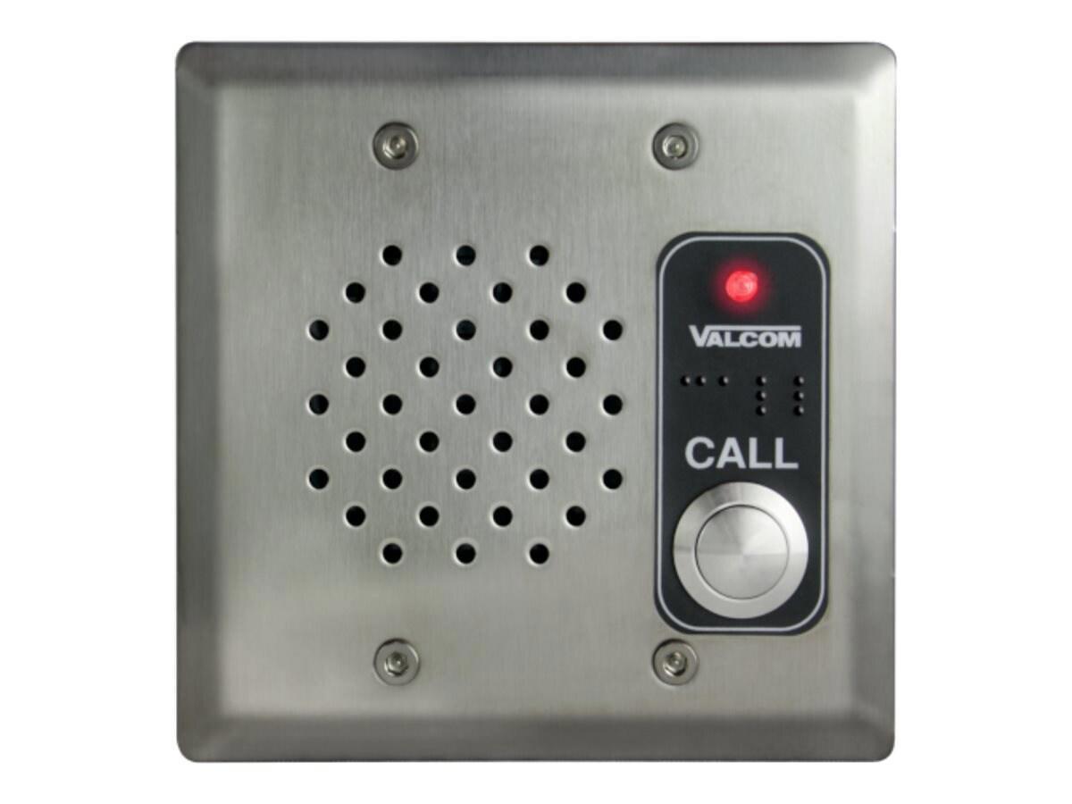 Valcom InformaCast Ip Intercom Doorplate Speaker W/ Led