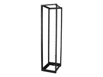 Chatsworth Adjustable QuadraRack, 12-24 Mounting Holes, 400MM - 550MM Deep, 45 Rmu, 84" High, Black