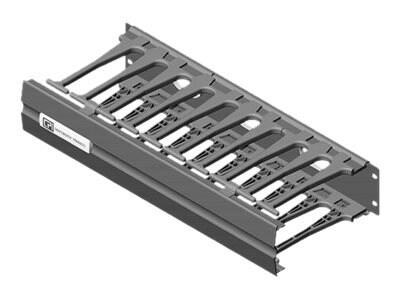 Chatsworth Motive Horizontal Cable Manager With Cable Pass-Through Ports, 2U X 19" Eia W X 8.2"D, Black