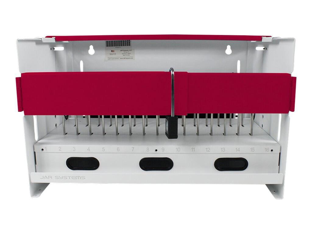 Jar Systems Essential 16-Unit Charging Station, Red