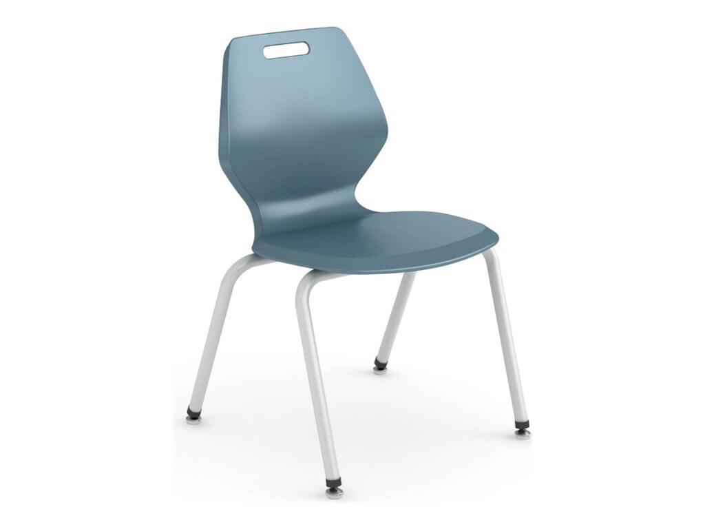 Paragon Furniture 14" 4-Leg Ready Chair, Nylon Glide - Fire Truck Red, Wisdom Frame