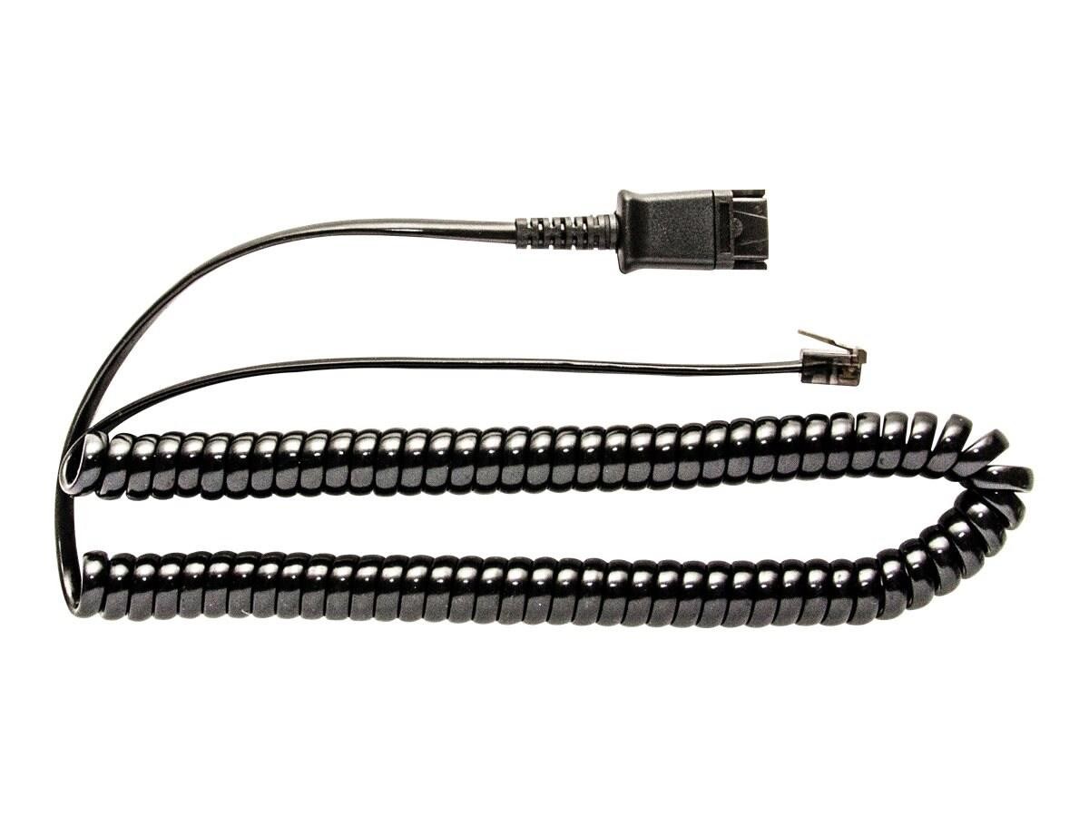 JPL Telecom BL-01+P U10p Equivalent RJ-9 / PLX QD Cable