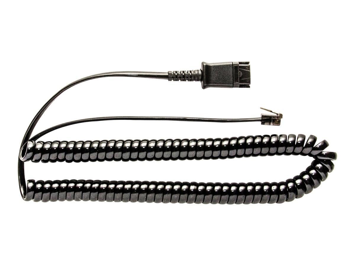 JPL Telecom BL-01+P U10p Equivalent RJ-9 / PLX QD Cable