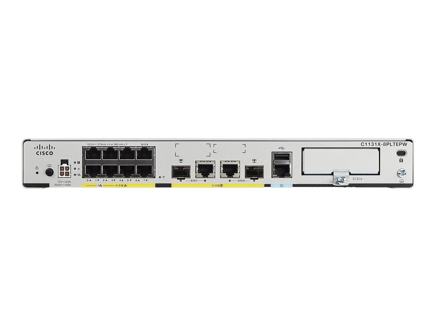 Cisco 1131 Wi-Fi 6 IEEE 802.11 a/b/g/n/ac/ax 2 SIM Ethernet, Cellular Wireless Integrated Services Router