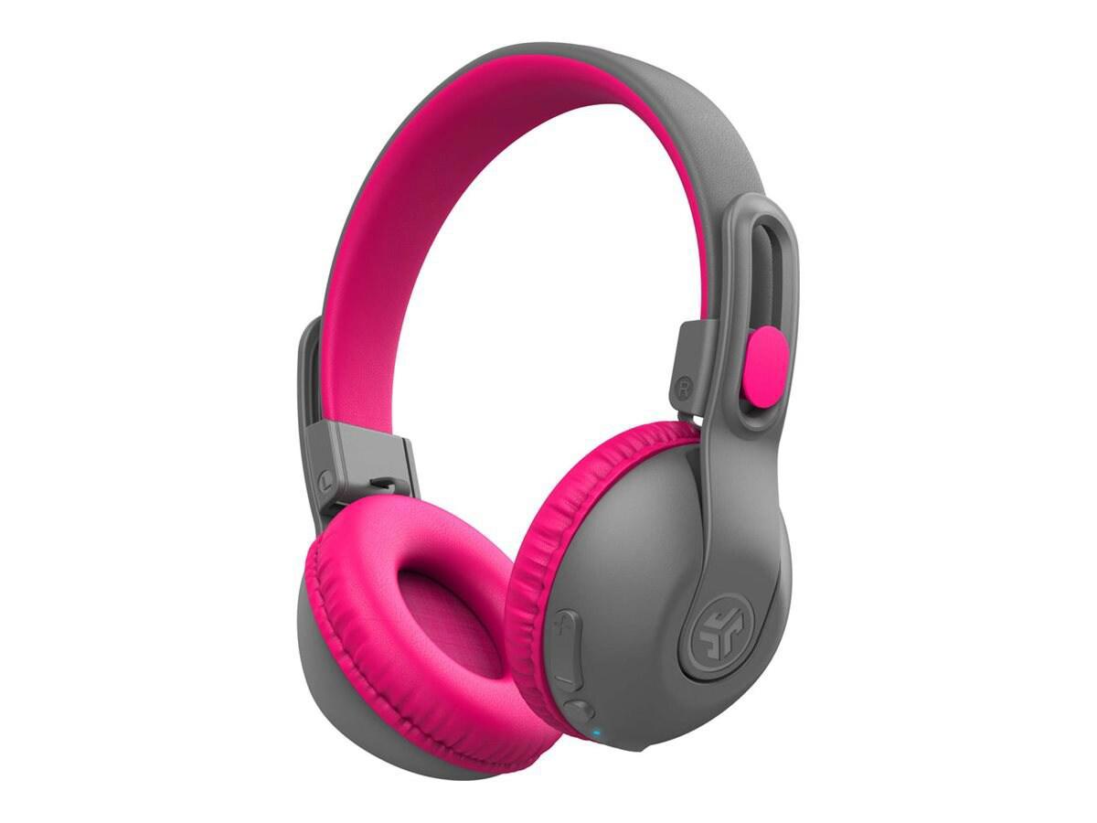 Jlab Audio JLab JBuddies Studio 2 2 In 1 Wireless + Wired Kids Headphones - Gray/Pink