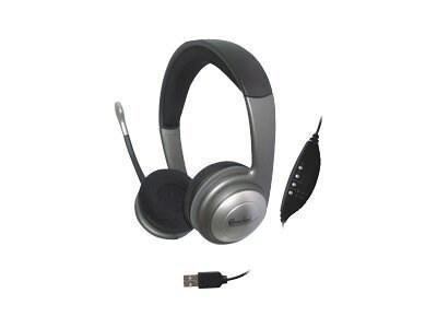 Syba Multimedia Syba Usb Stereo Headphones W/ Built-In Microphone