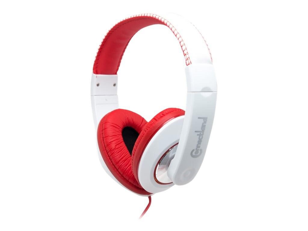 Syba Multimedia Syba Over The Ear Lightweight Adjustable Stereo Wired Headphones - Red