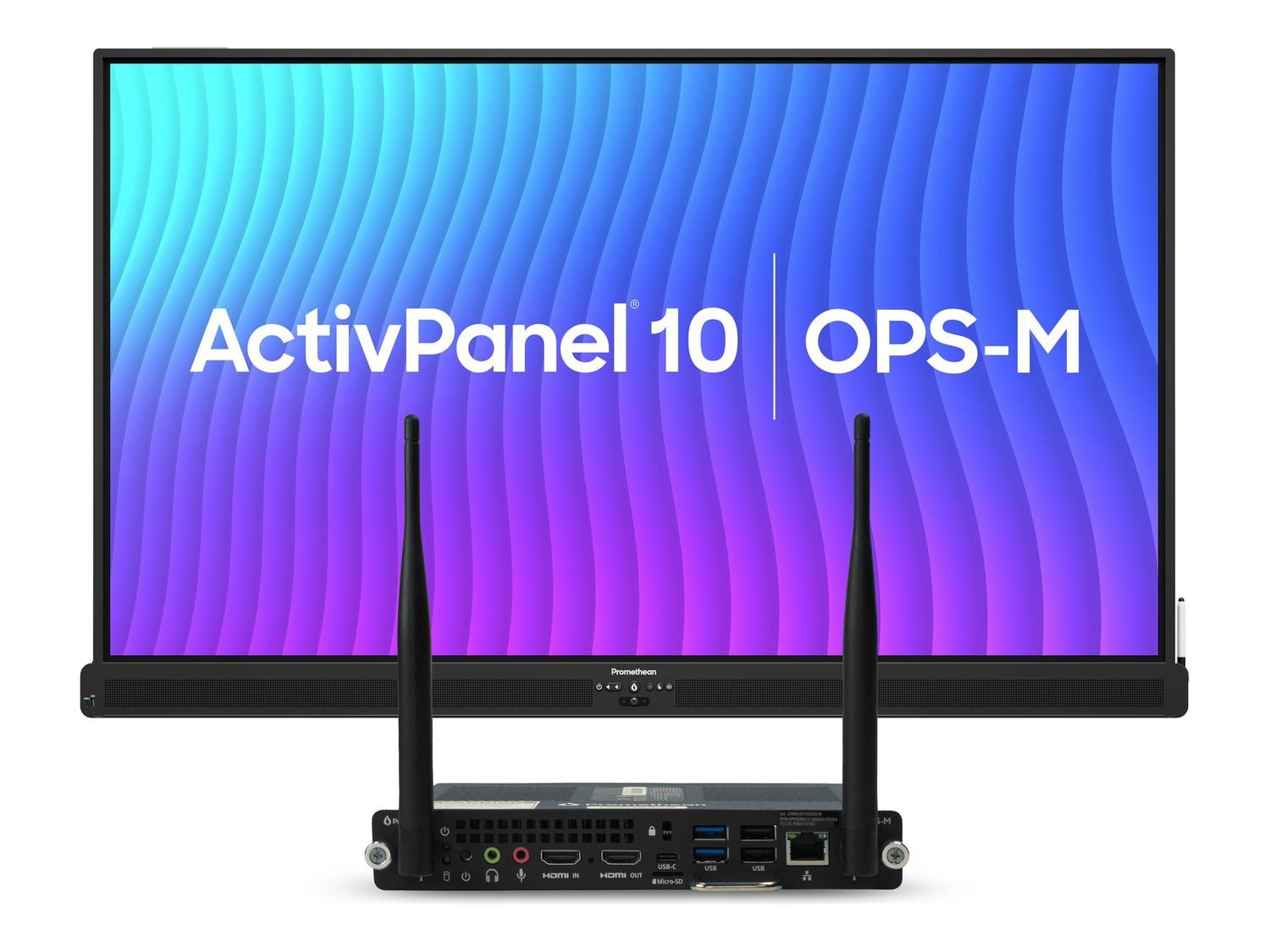 Promethean ActivPanel 10 65" & Promethean Android Ops-A (4GB Ram/32Gb Rom)