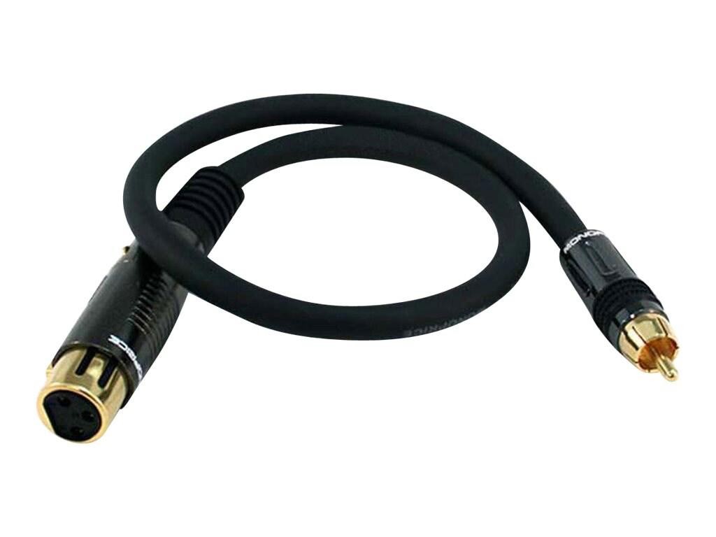 Monoprice XLR F To Rca M Cable 1.5FT