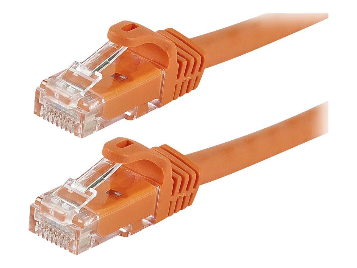 Monoprice Cat6 24Awg 550MHz Utp Stranded Pure Bare Copper FLEXboot Snagless Cable, Orange, 7FT