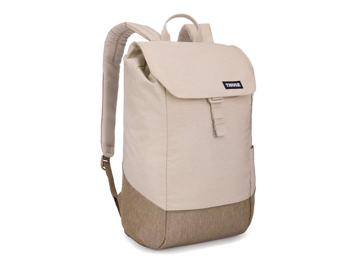 Thule Lithos Carrying Case (Backpack) for 10.5" to 16" MacBook, Tablet, Notebook, Water Bottle - Gray, Khaki