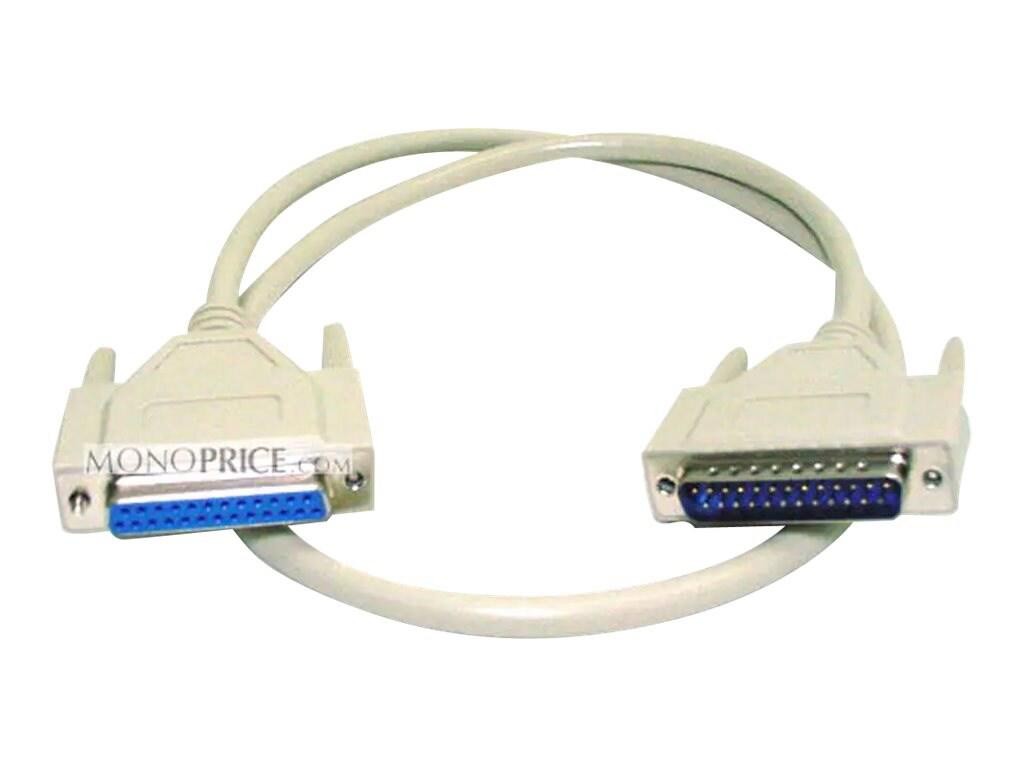 Monoprice DB25 M/F Molded Cable 3FT