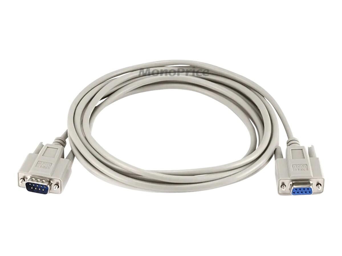 Monoprice Null Modem DB9 M/F Molded Cabl