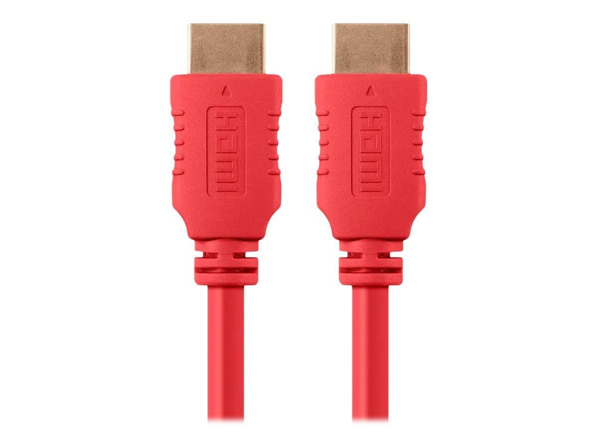 Monoprice High Speed Hdmi Cable_ 3FT Red