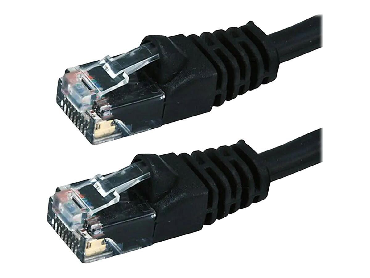 Monoprice Cat6 24Awg 550MHz Utp Bare Copper Snagless Ethernet Patch Cable, Black, 6"