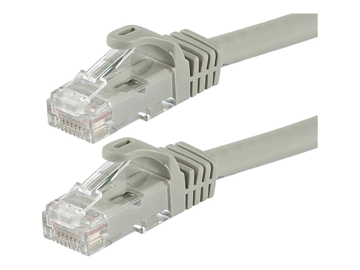 Monoprice Cat6 24Awg 550MHz Utp Bare Copper Snagless Ethernet Patch Cable, Gray, 2FT