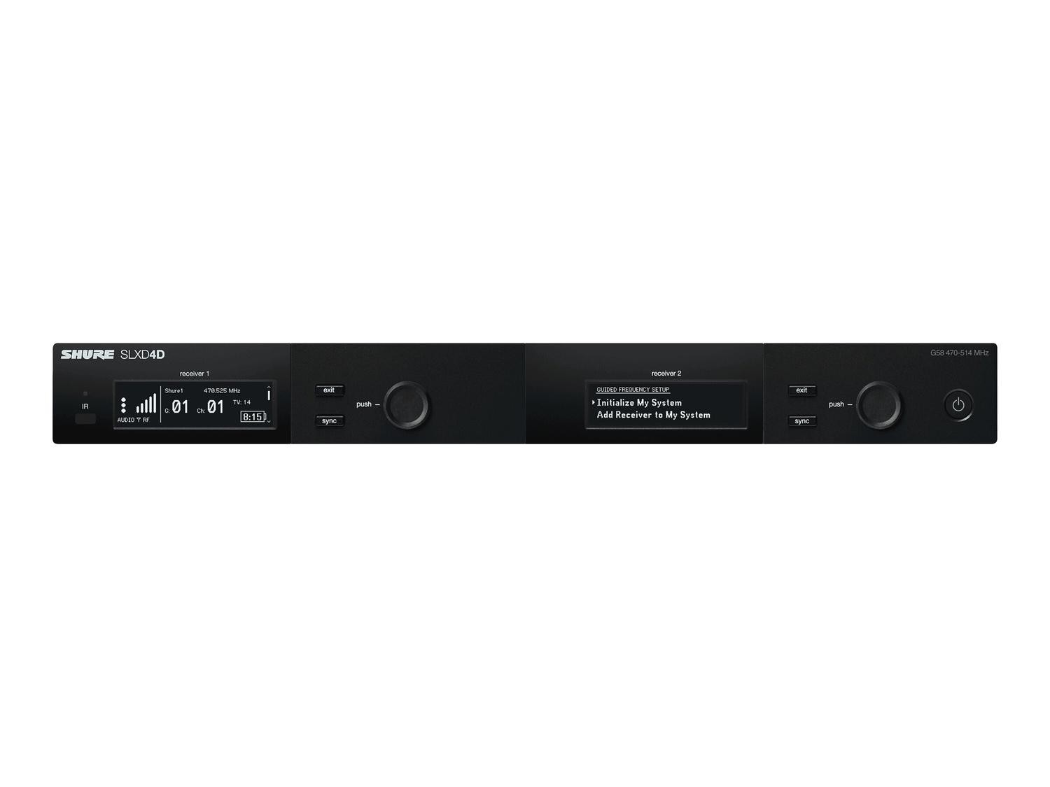 Shure SLXD4D Wireless Microphone System Receiver