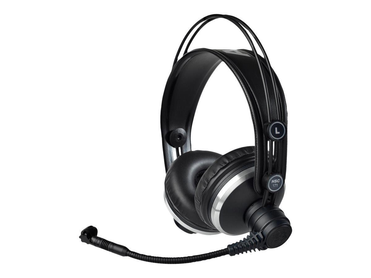 Akg HSC 171 Professional Closed Circum-Aural On Ear Studio Headset W/ Condensor Mic & Auto Mic Mute