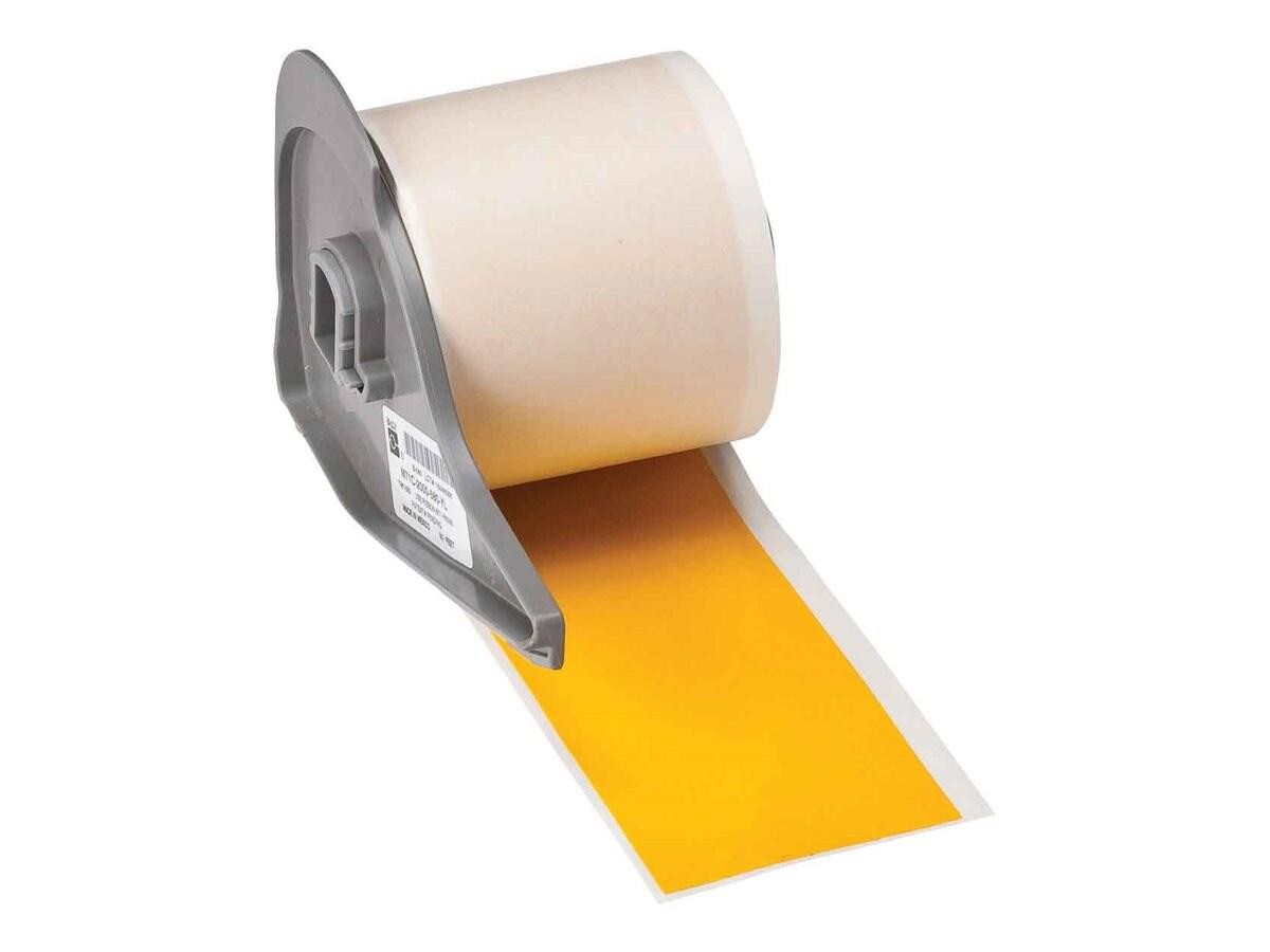 Brady 2" X 50' Yellow All Weather Permanent Adhesive Vinyl Label Tape Roll For M7 Printers