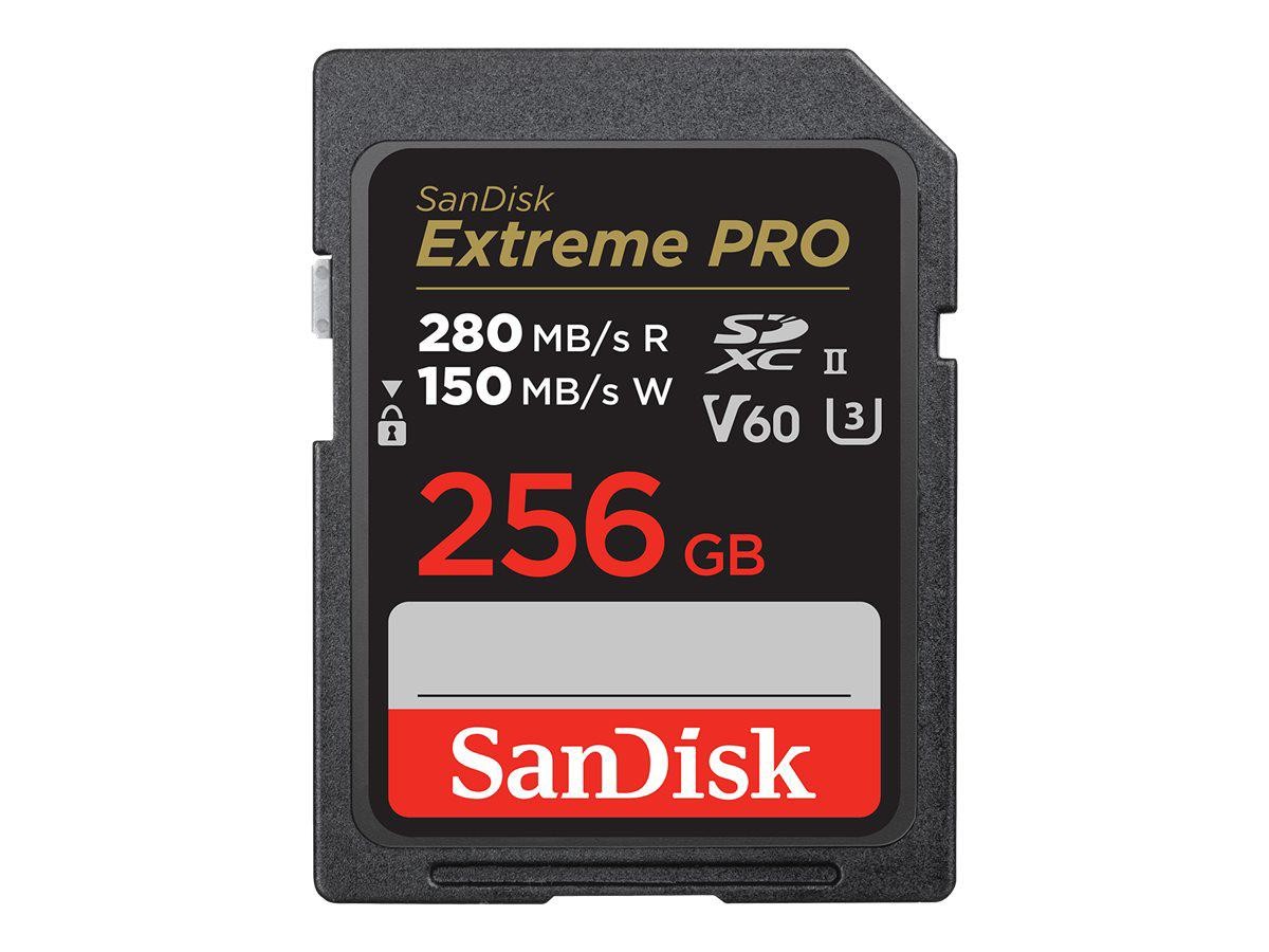 SanDisk 256GB Extreme Pro Uhs-Ii SDXC Memory Card, Class 10