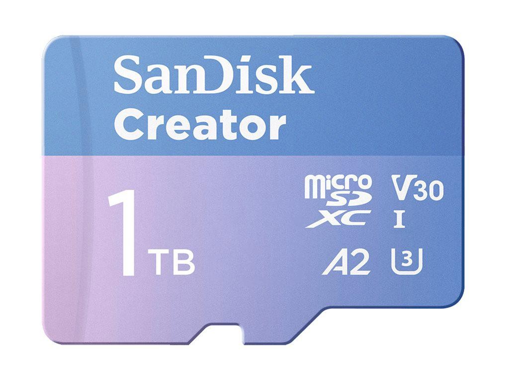 SanDisk 1TB Creator Series Uhs-I microSDXC Memory Card With SD Adapter