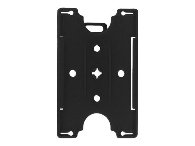 Brady Black Rigid Convertible Badge Holder W/ Belt Clip, 50-Pack