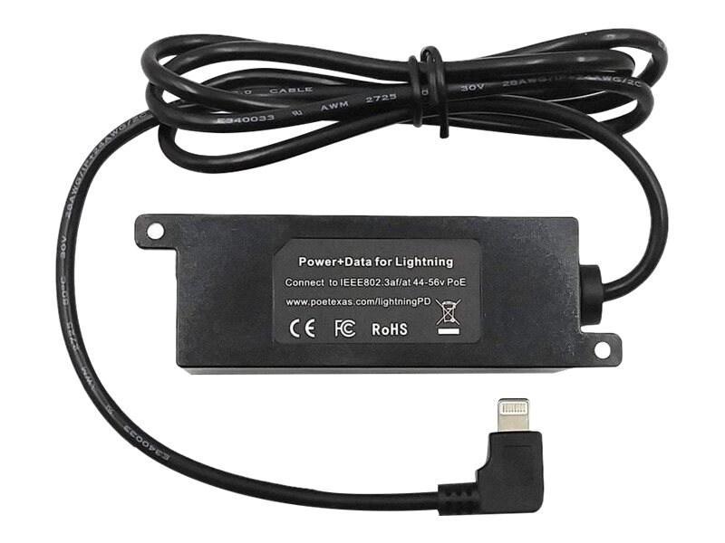 Bouncepad PoE Texas - PoE+ (802.3Af) Adaptor - GAF-Lightning-PD (Lightning)