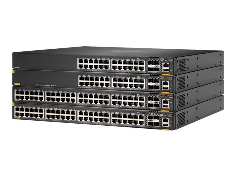 HPE 6300F 48-port 1GbE Class 4 PoE and 4-port SFP56 Switch