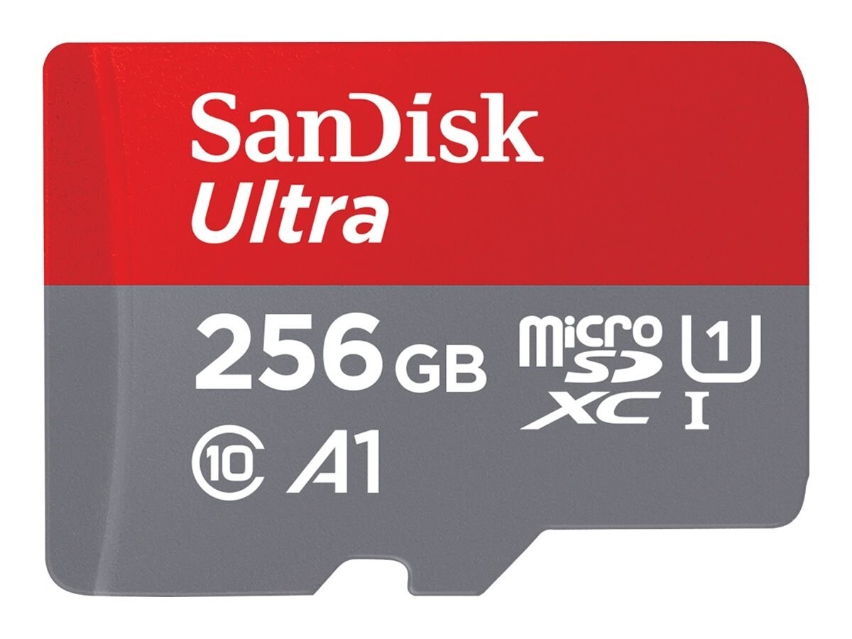 SanDisk 256GB Ultra Uhs-I MicroSDXC With SD Adapter
